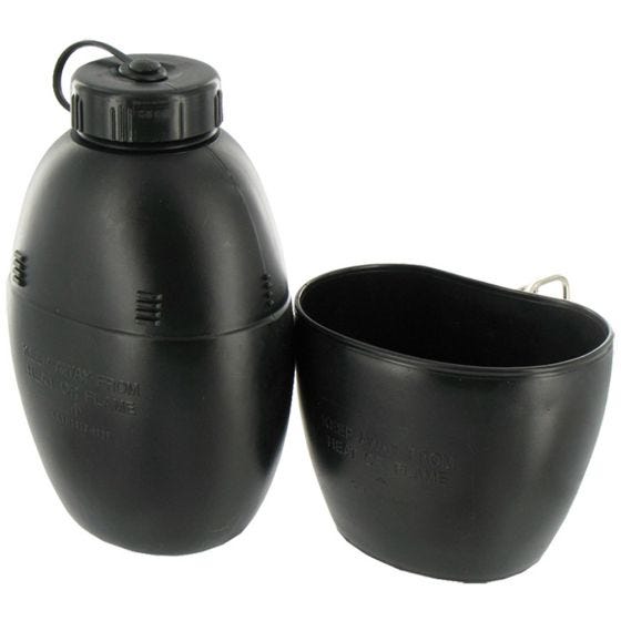 Highlander borraccia pattern 58 con tazza in nero