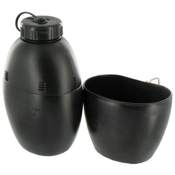 Highlander borraccia pattern 58 con tazza in nero