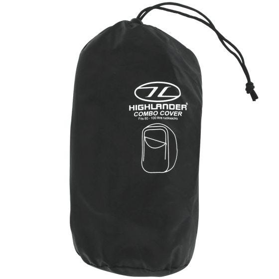 Highlander cover per zaino large in nero
