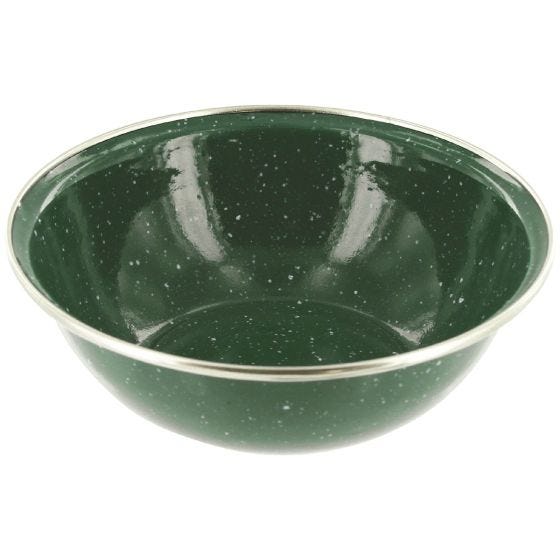 Highlander scodella deluxe smaltata in verde