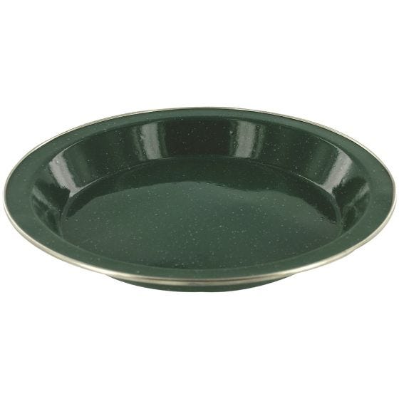 Highlander piatto deluxe smaltato in verde