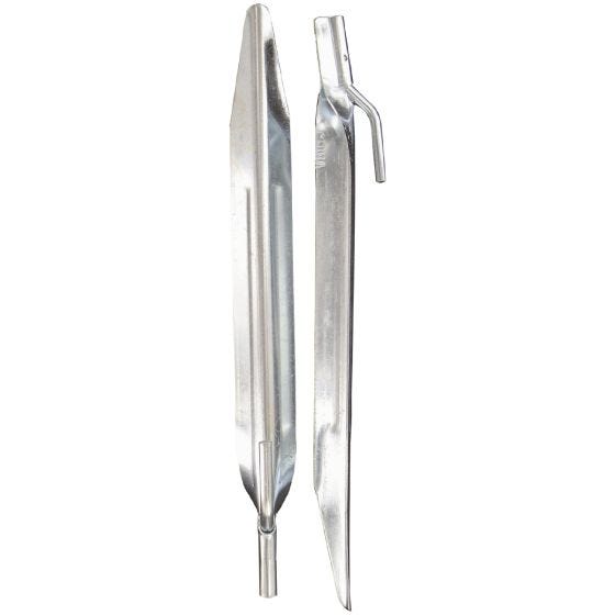 Highlander pioli in acciaio da 22,8 cm a testa angolare piatta in pacco da 6