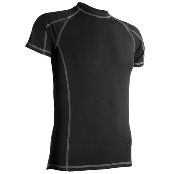 Highlander maglietta da uomo Bamboo 190 a maniche corte in nero