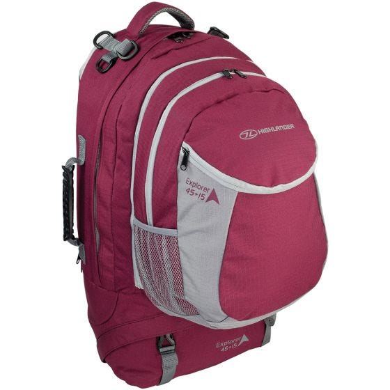 Highlander zaino X-Plorer 45+15L in lampone