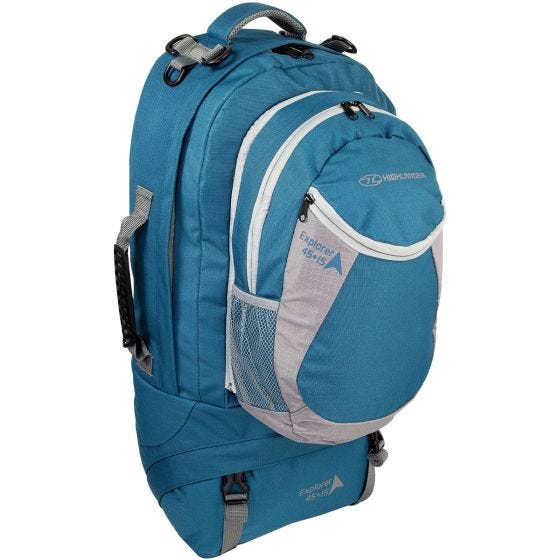 Highlander zaino X-Plorer 45+15L in azzurro