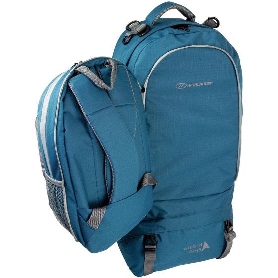 Highlander zaino X-Plorer 45+15L in azzurro