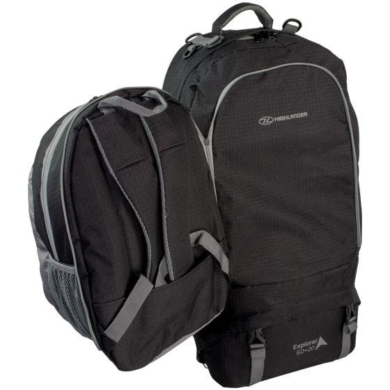 Highlander zaino X-Plorer 60+20L in nero