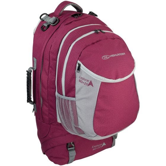 Highlander zaino X-Plorer 80+20L in lampone