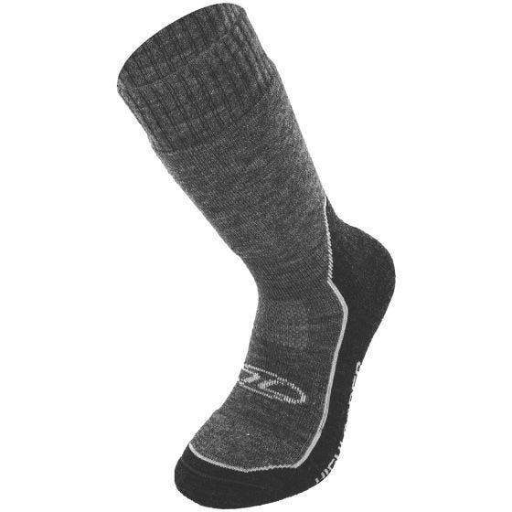 Highlander calzini da escursione X-Plorer in lana merino in grigio/blu