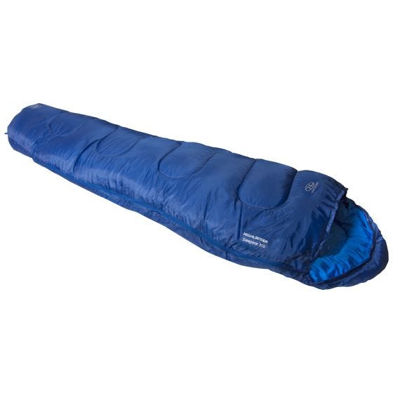 Highlander sacco a pelo mummia Sleepline 350 in blu