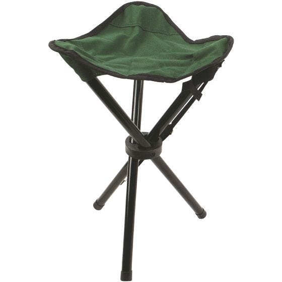 Highlander sgabello treppiedi in acciaio verde
