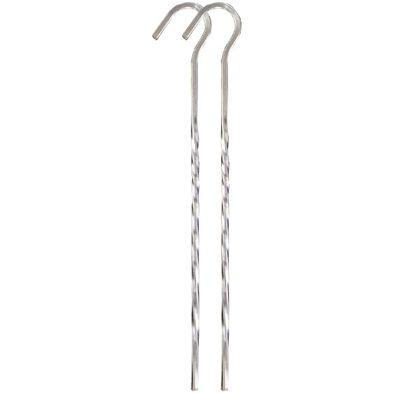 Highlander pioli in acciaio intrecciato da 18 cm in confezione da 10