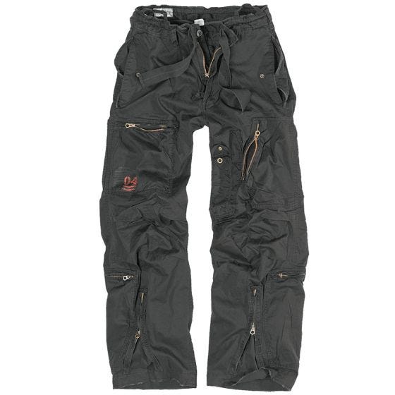 Surplus pantaloni cargo Infantry in nero