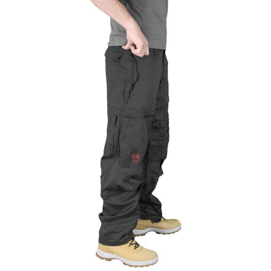 Surplus pantaloni cargo Infantry in nero