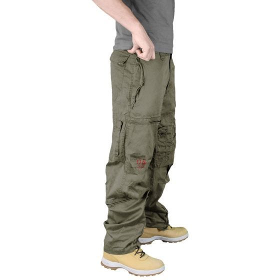 Surplus pantaloni cargo Infantry in verde oliva