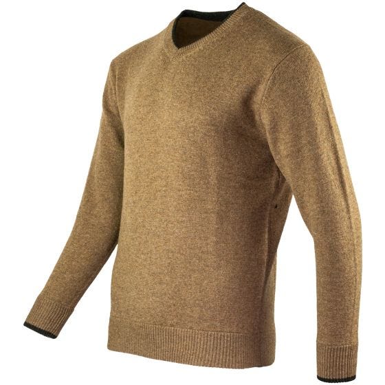Jack Pyke  pullover con scollo a V Ashcombe in Barley