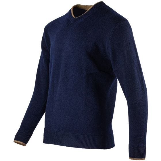 Jack Pyke  pullover con scollo a V Ashcombe in Navy