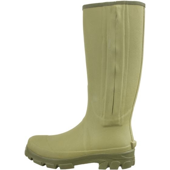 Jack Pyke stivali Wellington con zip Ashcombe in verde oliva chiaro
