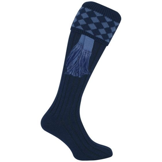 Jack Pyke calzini da caccia Harlequin in Navy/blu chiaro