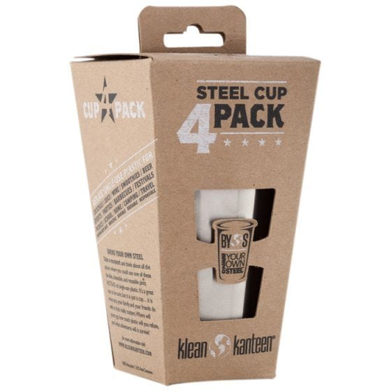 Klean Kanteen set da 4 tazze 296ml in acciaio inox spazzolato