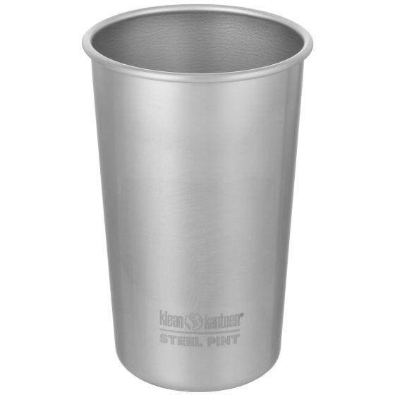 Klean Kanteen tazza da una pinta 473ml in acciaio inox spazzolato