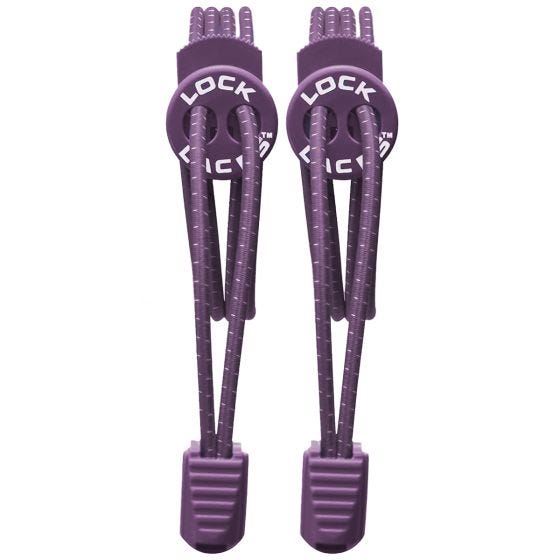 Lock Laces stringhe elastiche per scarpe in viola