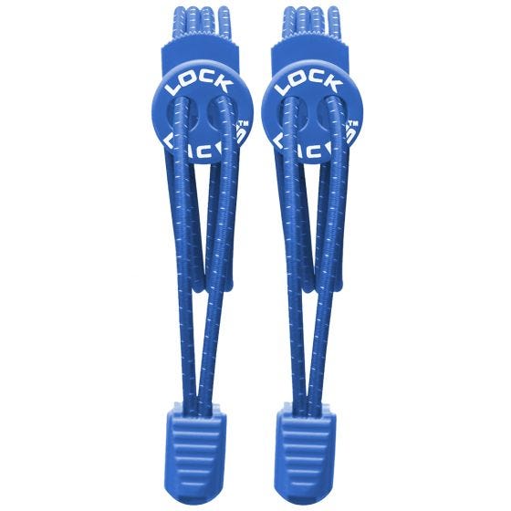 Lock Laces stringhe elastiche per scarpe in Royal Blue