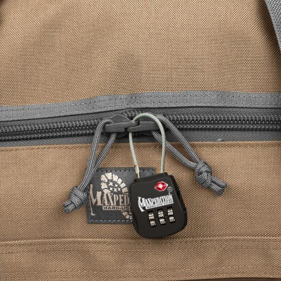 Maxpedition lucchetto per bagaglio tattico in nero