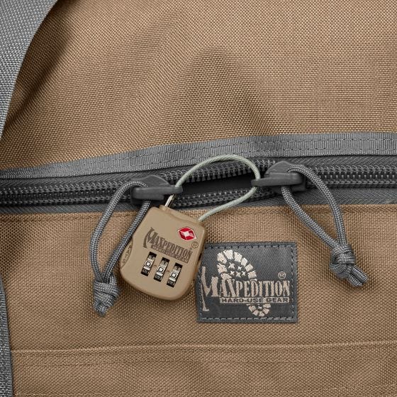 Maxpedition lucchetto per bagaglio tattico in cachi