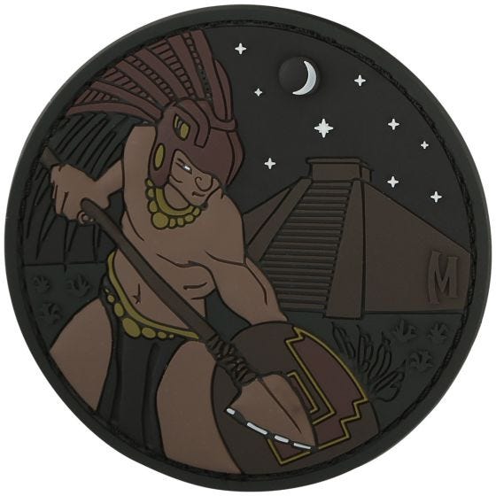 Maxpedition patch Aztec Warrior fosforescente