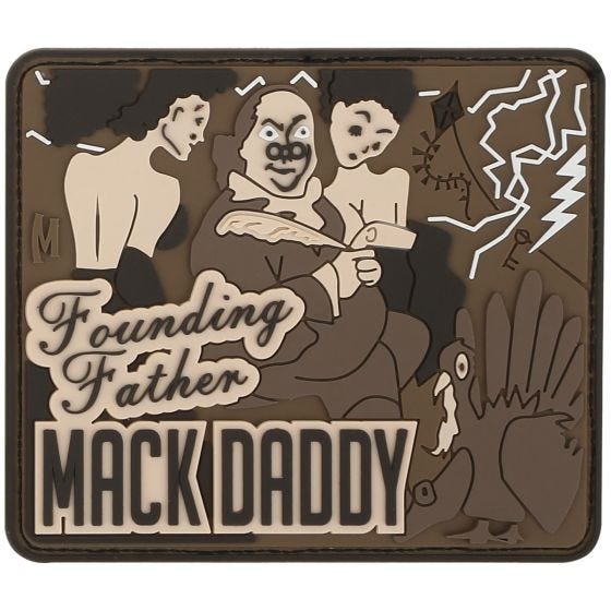 Maxpedition patch Ben Franklin Mack in Arid