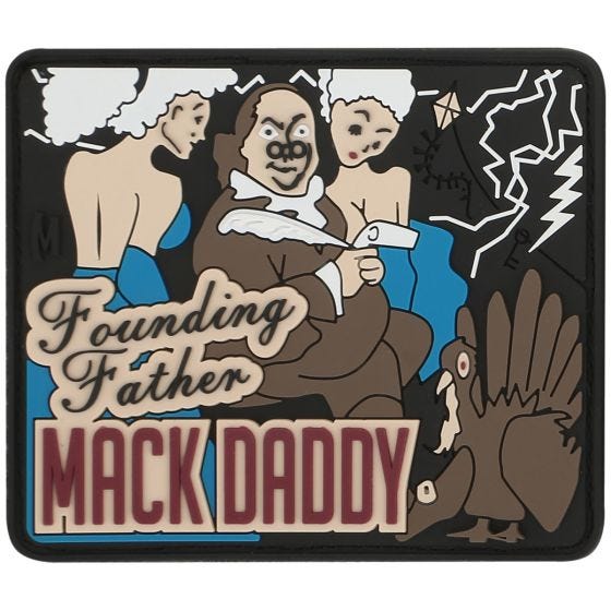 Maxpedition patch Ben Franklin Mack a colori