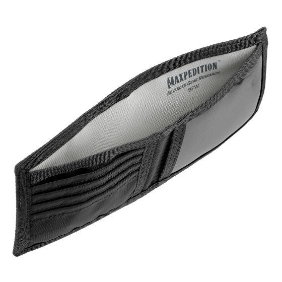 Maxpedition portafoglio apertura a libro in nero