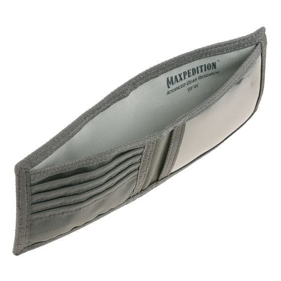 Maxpedition portafoglio apertura a libro in grigio