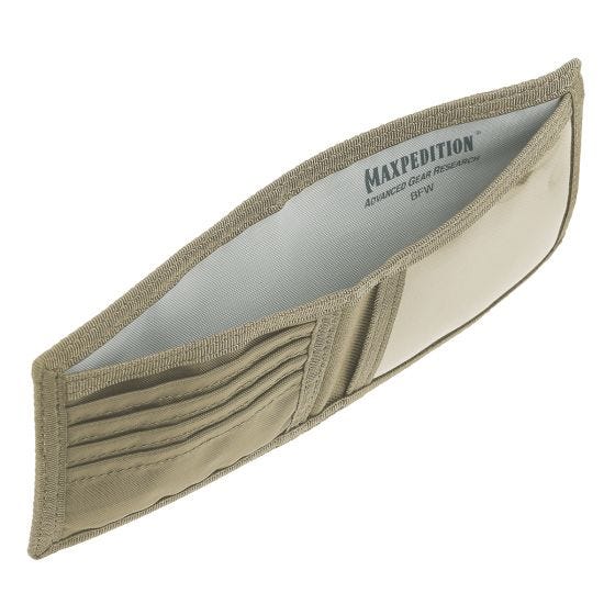 Maxpedition portafoglio apertura a libro in Tan