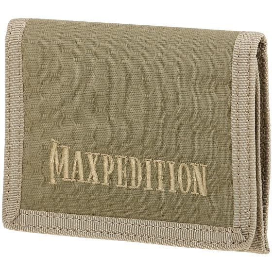 Maxpedition portafoglio apertura a libro tre facciate in Tan
