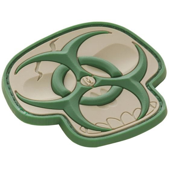 Maxpedition patch Biohazard Skull in Arid