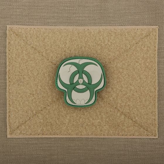 Maxpedition patch Biohazard Skull in Arid