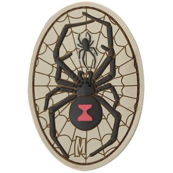 Maxpedition patch vedova nera Black Widow in Arid