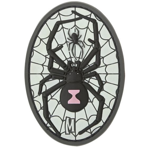 Maxpedition patch vedova nera Black Widow fosforescente