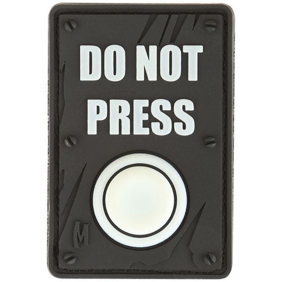 Maxpedition patch Do Not Press fosforescente
