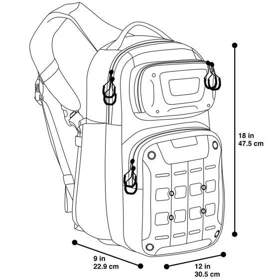 Maxpedition zaino monospalla Gridflux in nero