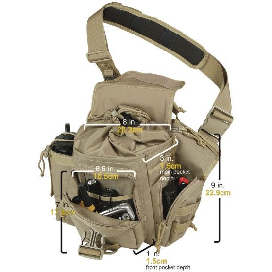 Maxpedition zaino monospalla Versipack in cachi