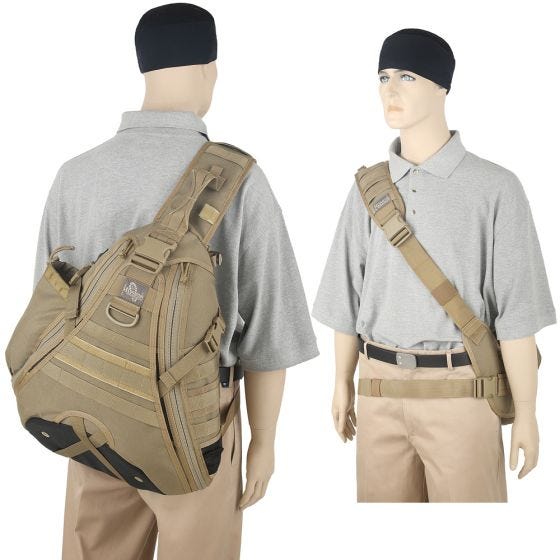 Maxpedition zaino monospalla Monsoon Gearslinger in cachi
