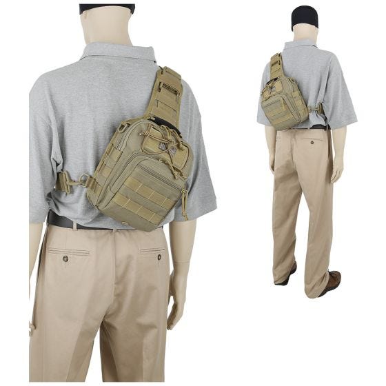 Maxpedition zaino monospalla Remora Gearslinger in cachi