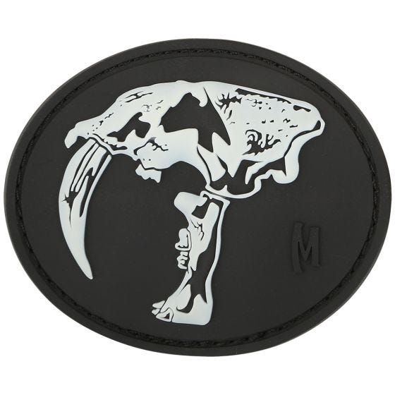 Maxpedition patch Sabertooth Skull fosforescente