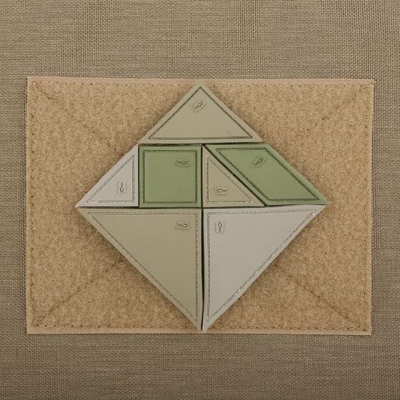Maxpedition patch tangram a 7 tasselli in Arid