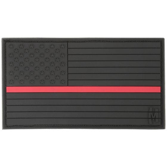 Maxpedition patch USA Flag (con riga rossa pompieri) Large