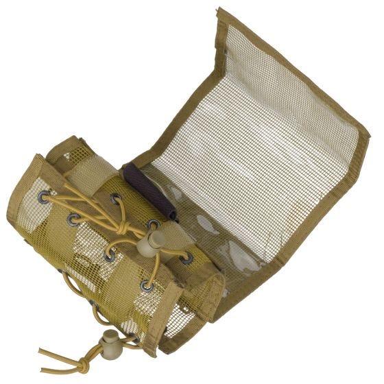 MFH borsa da braccio con tasca per soldi e mappa in Coyote Tan