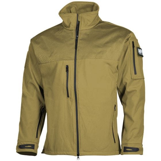 MFH giacca softshell Australia in Coyote Tan